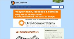 Desktop Screenshot of aktivdemokrati.se