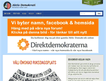 Tablet Screenshot of aktivdemokrati.se
